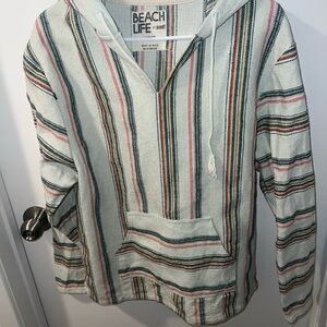 Striped Beach Life Hoodie